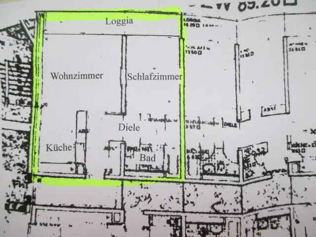 Vermietete 2 Zi.-ETW + 1 TG-Platz in Köln-Junkersdorf