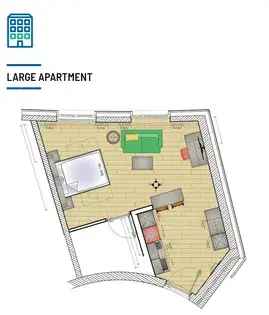 Wohnung (34.0 m²) zur Miete in Düsseldorf (Himmelgeister Straße 270, 40225 Dusseldorf, Germany) - immosurf.de