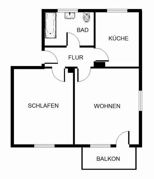 Hier macht wohnen Spaß: individuelle 2,5-Zimmer-Wohnung