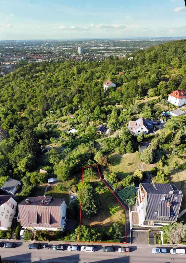 Bauplatz - unverb. Aussicht über Stuttgart - Stadtrandlage nah am Wald