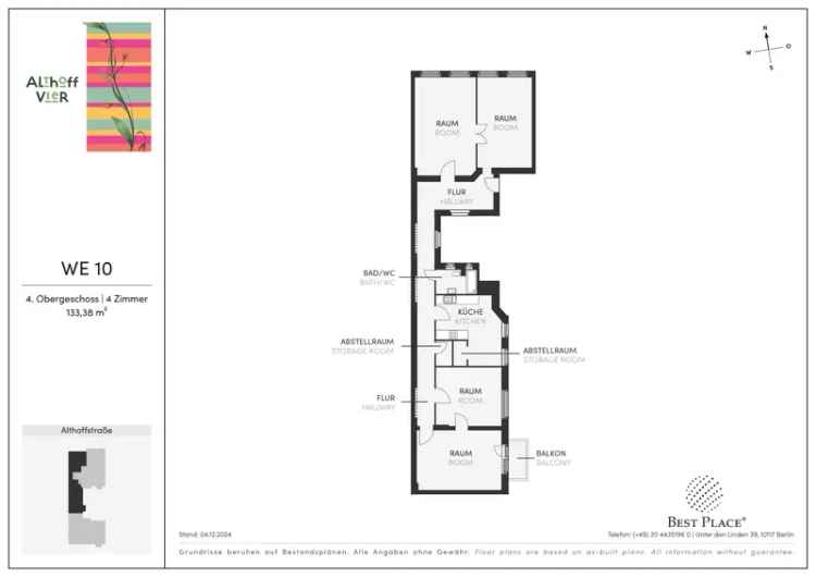 Sonnig investieren: Solide vermietete 4-Zimmer-Wohnung + STEGLITZ *provisionsfrei kaufen*