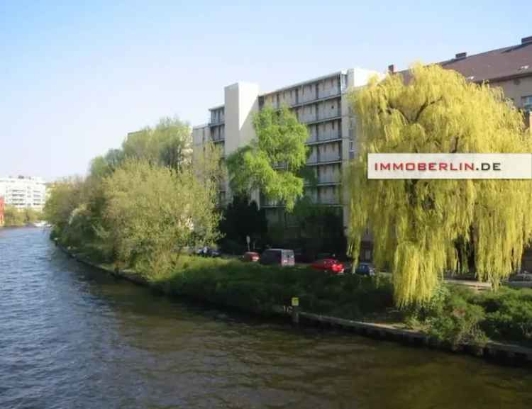 IMMOBERLIN.DE - Nahe Schloss Bellevue: Sonnige Dachgeschoss-Wohnung mit ruhiger Weitsicht-Südterrasse in zentraler Citylage direkt an der Spree