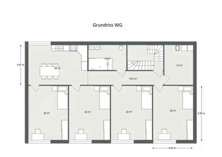 WG Wohnung für 4 Personen - in bester Innenstadtlage