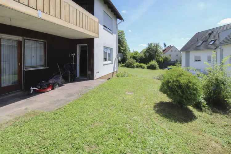 4-Zimmer-Erdgeschosswohnung mit großem Garten und Garage im 2 FH in Münnerstadt
