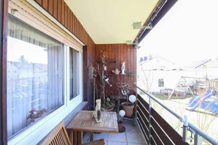 Erholung im Freien: Etagenwohnung mit Balkon + Gartennutzung