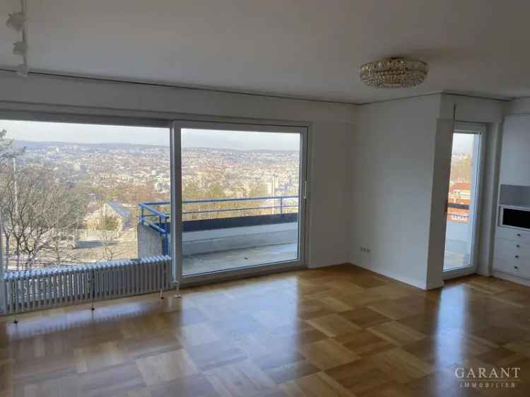 Panoramablick auf Stuttgart - 3-Zimmer-Wohnung mit Balkonen