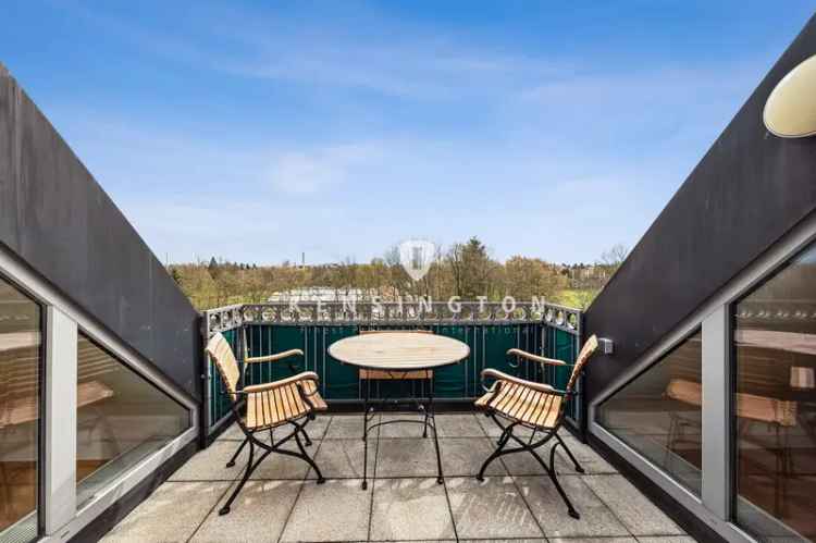 KENSINGTON – Exklusiv – Wunderschöne Dachbalkon-Galerie-Wohnung in der Residenz „Nymphenburger Ambiente“ – Moosach