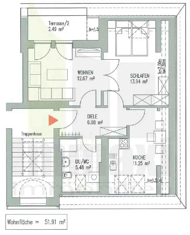 Dachgeschosswohnung Leipzig Delitzscher Straße