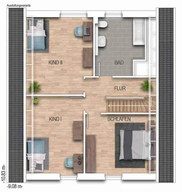 Einfamilienhaus mit 135 m² Wohnfläche auf einem 814 m² großen Grundstück in Sackgassenlage in Hamburg Bramfeld