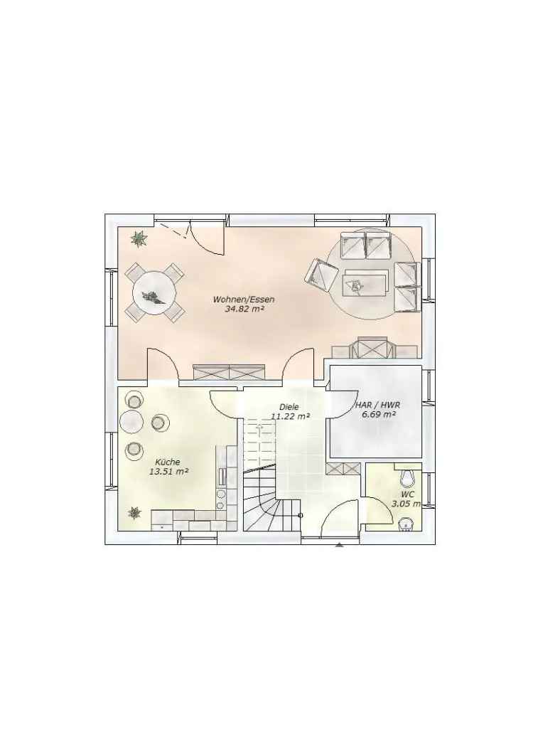 Grundstück inklusive!!!! Stadtvilla m. Wärmepumpe – knapp 140 qm mit fünf Zimmern – Grundriss flexibel