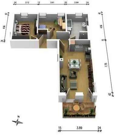 Mieten Wohnung Komfortabel mit Kamin und Fußbodenheizung