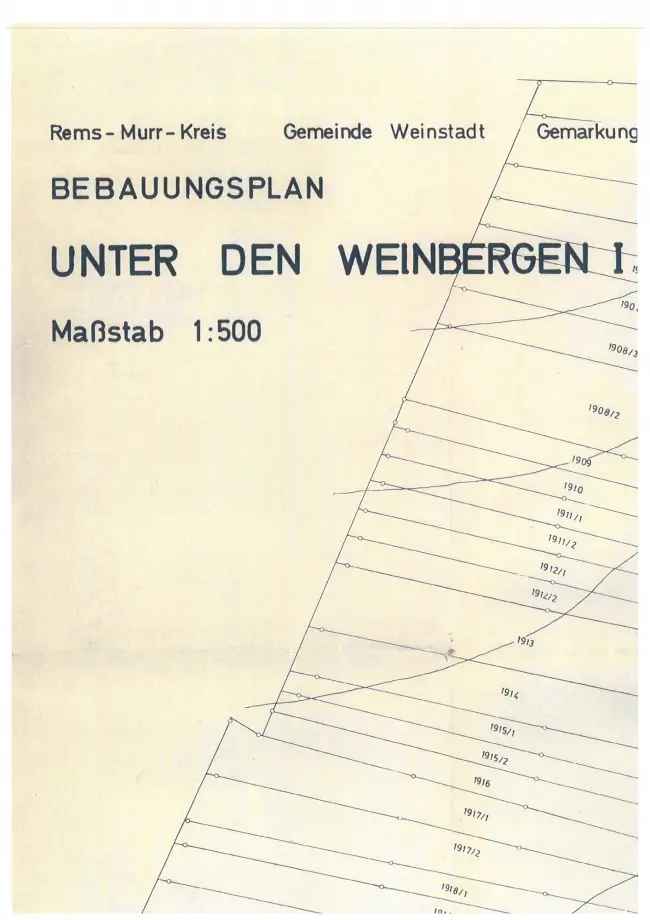 "Bauplatz am Fuße der Großheppacher Weinberge – Natur trifft Exklusivität!"