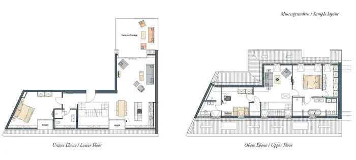 Wohnung (215.0 m²) zur Miete in Düsseldorf (The Red, Hubertusstraße 1, 40219 Dusseldorf, Germany) - immosurf.de