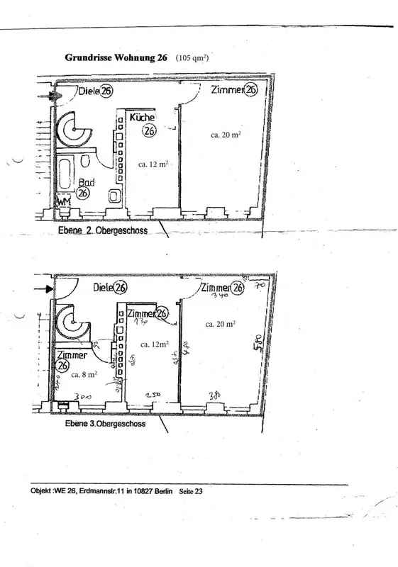 Schöneberg Maisonette 105qm Altbau 2 3 Stock