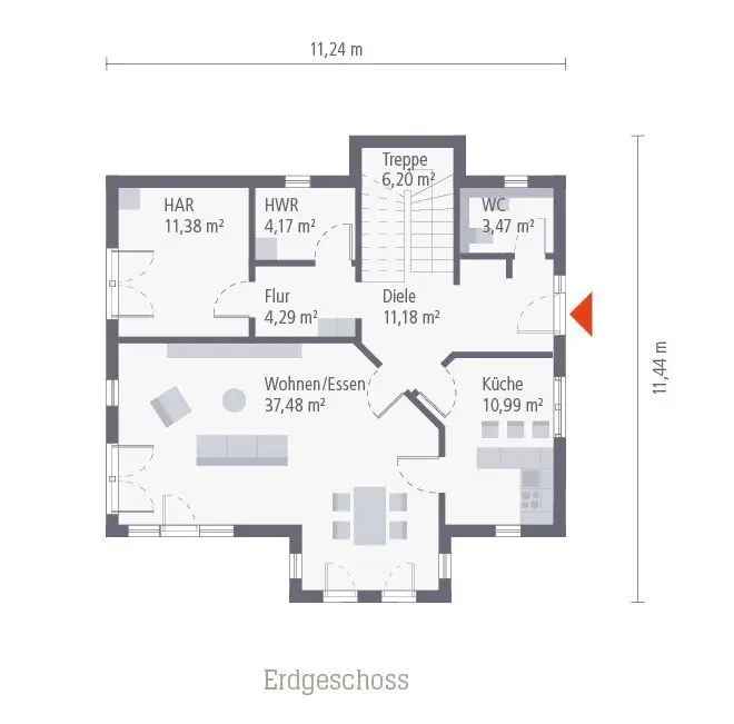 Ein wunderschönes Haus in einzigartiger Optik mit optimalen Grundriss ! Mit Grundstück !