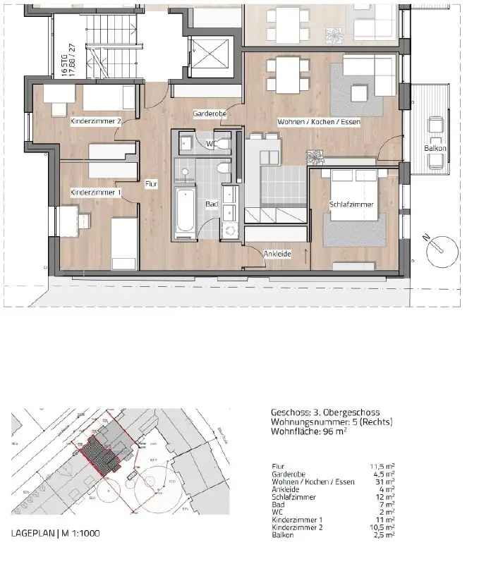 RUHIGE 4-RAUM WOHNUNG MIT LIFT IN LAUBEGAST