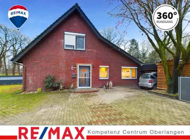 Doppelhaushälfte Werlte: 150m², 2 Bäder, Wintergarten, Kamin