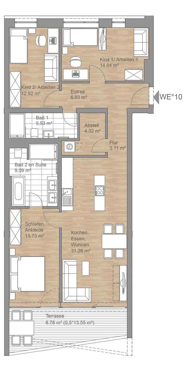 2-Zimmer-Wohnung in Neubau mit Balkon in Leipzig