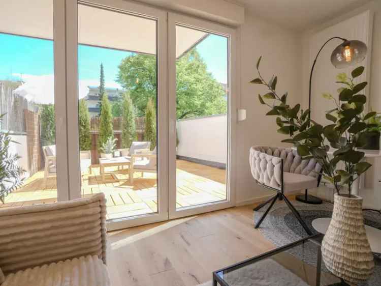 Schwabing West – Möbliertes City-Apartment mit idyllischem Sonnendeck – Erstbezug nach Sanierung!