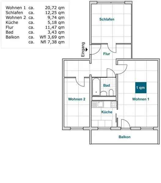 3 Zimmer Wohnung WBS Berlin