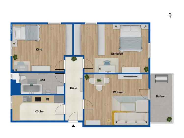 Kernsanierte 3-Zimmer-Eigentumswohnung für Eigennutzer oder als Kapitalanlage in Kleinzschocher