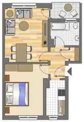Wohnung (62.0 m²) zur Miete in Dortmund (Krimstraße 8, 44145 Dortmund, Germany)