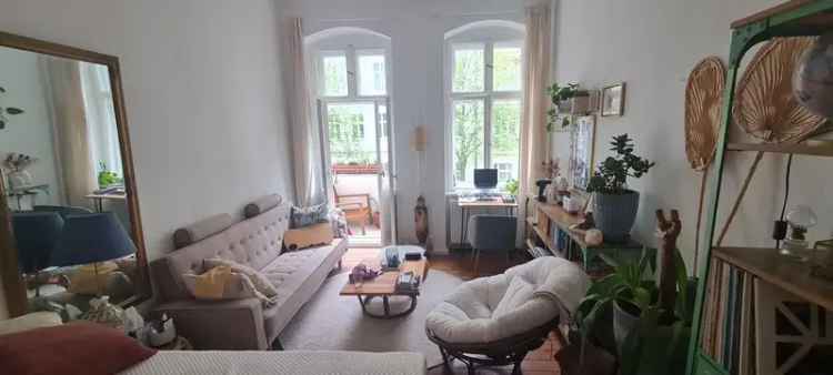 Wohnungstausch 1 Zimmer Altbauwohnung Pankow mit Balkon und Charme