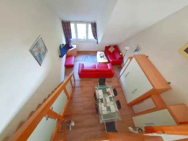 Ferienvermietung erlaubt. Schöne 3-Zimmer Maisonette-Wohnung inkl. Galerie