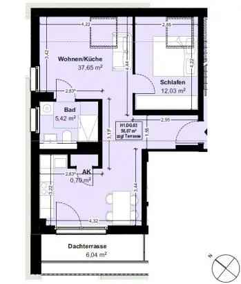 2-Zimmer-Wohnung in der Anlage "Christoph-Kolumbus-Straße 9" in Berlin Kladow