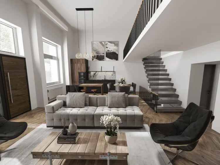 6 Raum Loft Wohnung Bayrischer Platz Altbau 175qm 3 Etagen