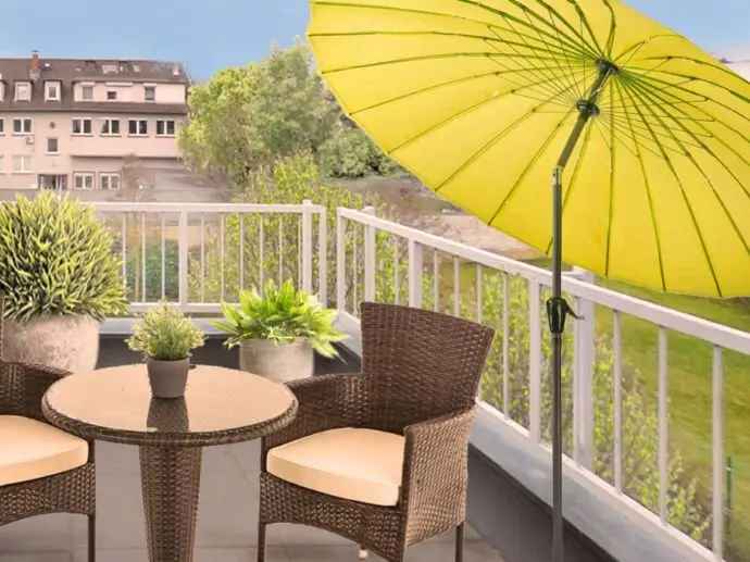 Frankfurt Bergen: Stadtwohnung im Grünen • Herrliche 3 Zimmer Maisonette • Balkon • gepflegte Wohnlage