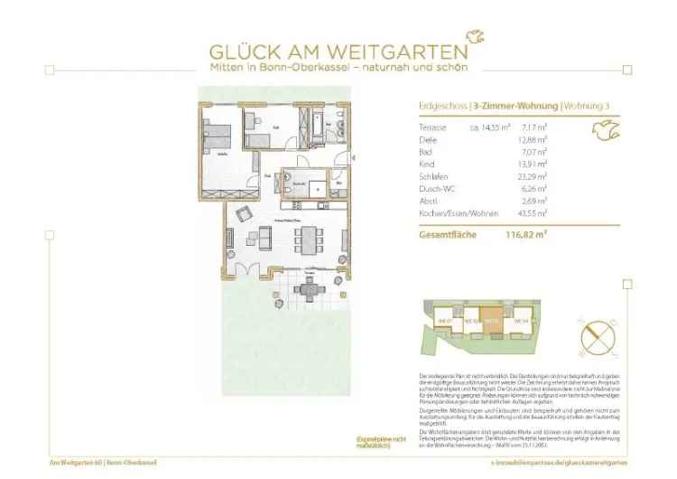 Moderne Wohnen in Bonn mit großzügigen Etagen