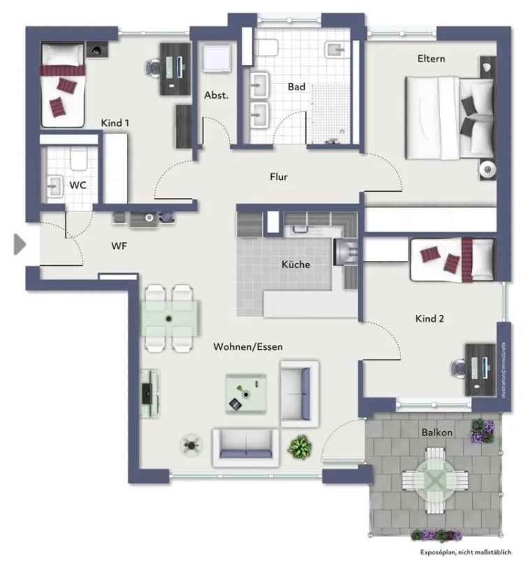 Exklusiver Wohntraum! Moderne 4,5 Zimmer-Wohnung mit Balkon & Aufzug!