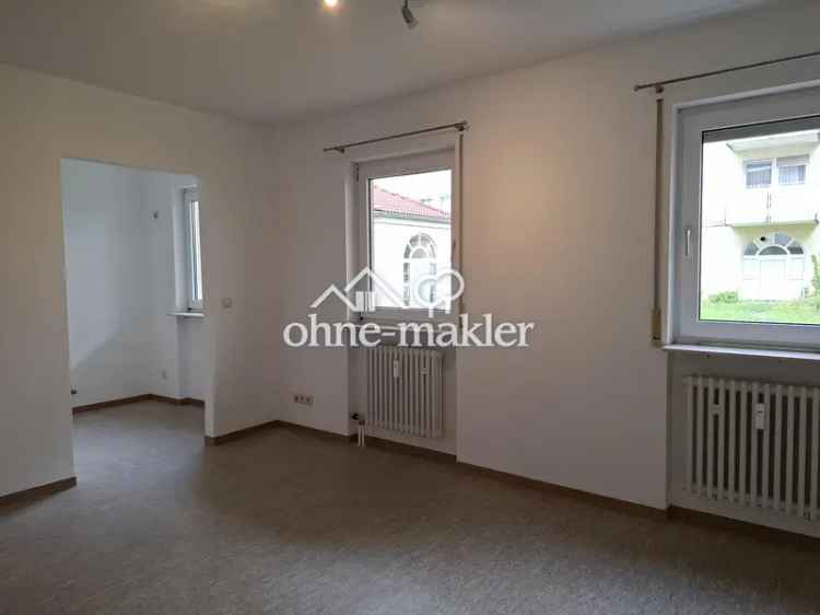 Zentral, doch sehr ruhig gelegene 2-Zimmer-EG Wohnung im Herzen von Karlsruhe
