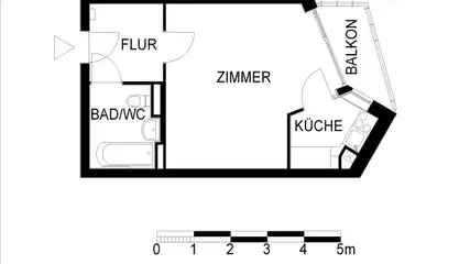 Wohnung (20.0 m²) zur Miete in Berlin (Rathenaustraße 27, 12459 Berlin, Germany)