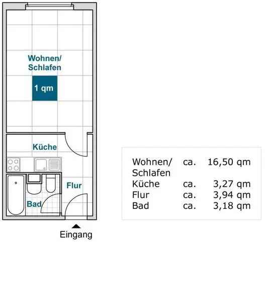 Studentenwohnung am Großen Garten!  