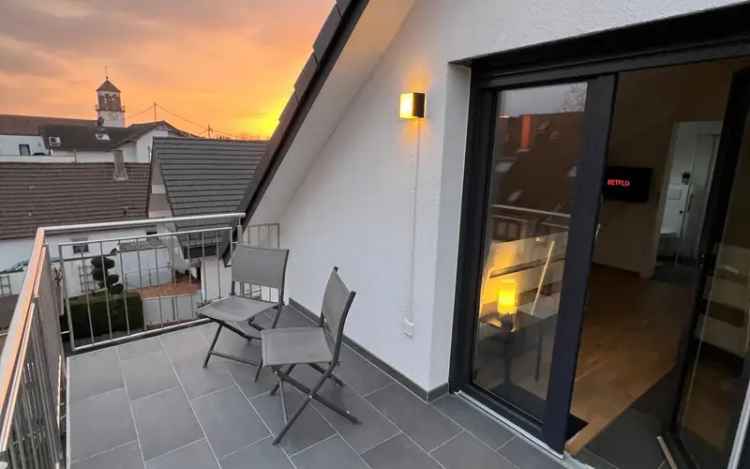 1-Zimmerwohnung mit Wlan, Küche, Dusche/WC, Waschmaschine, Trockner und Balkon