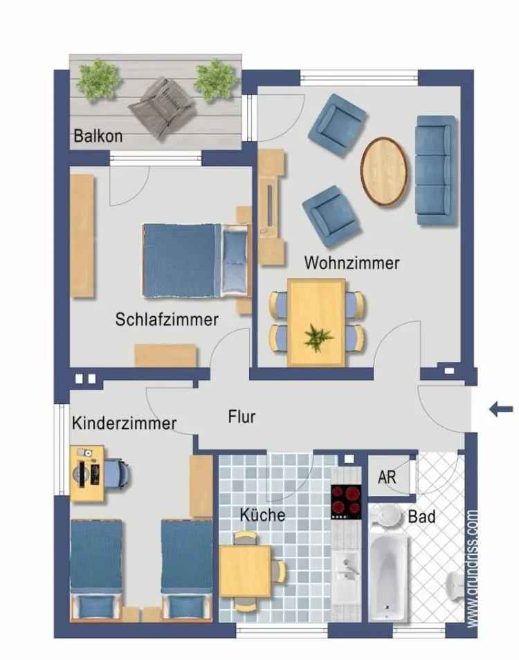 3-Zimmer-Wohnung in Lichtenbroich mit Garten - provisionsfrei