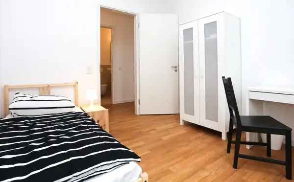 Privatzimmer mieten in Frankfurt Ostend mit Küche und WLAN