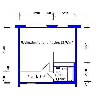 Moderne 1 Raum Wohnung Grünau Balkon Aufzug Nahe Allee Center