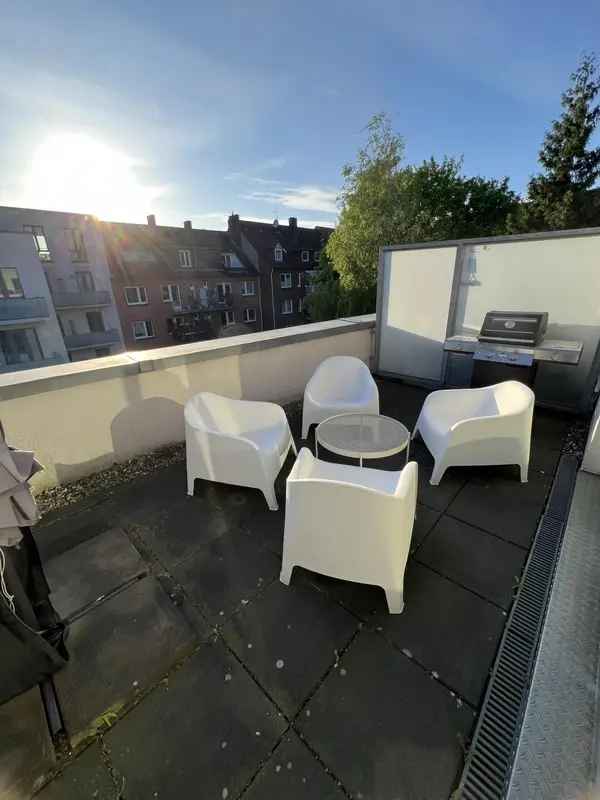 Wohnung mieten in Hamburg Nord mit Dachterrasse und Fußbodenheizung