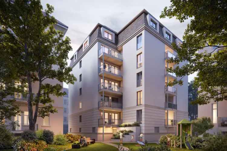 Moderne DG-Maisonettewohnung nähe der Karli – Neubau in Südvorstadt, KfW 40, 3 Zimmer mit Terrasse