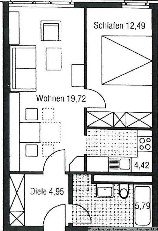 Kaufen 2 Zimmer Wohnung in Dresden Investitionsmöglichkeit