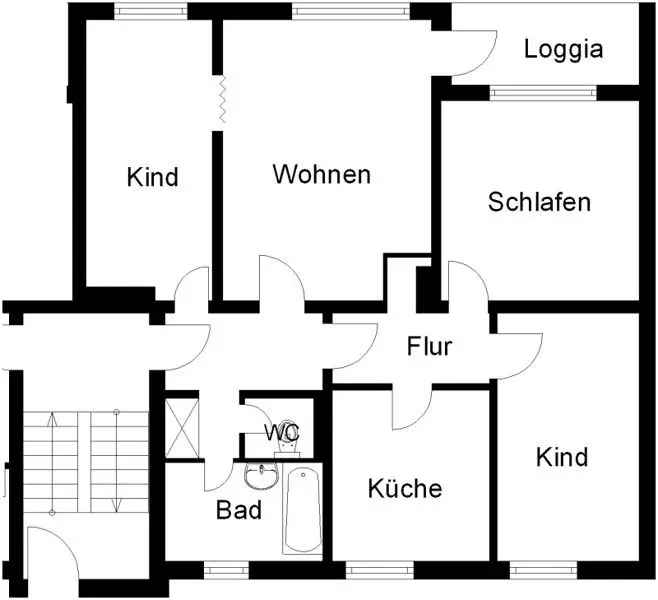 Frisch renovierte 4-Zimmer-Wohnung!