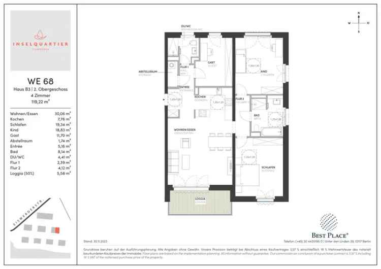 Traumwohnung am Wasser in Berlin Neubau mit Loggia und Havelblick