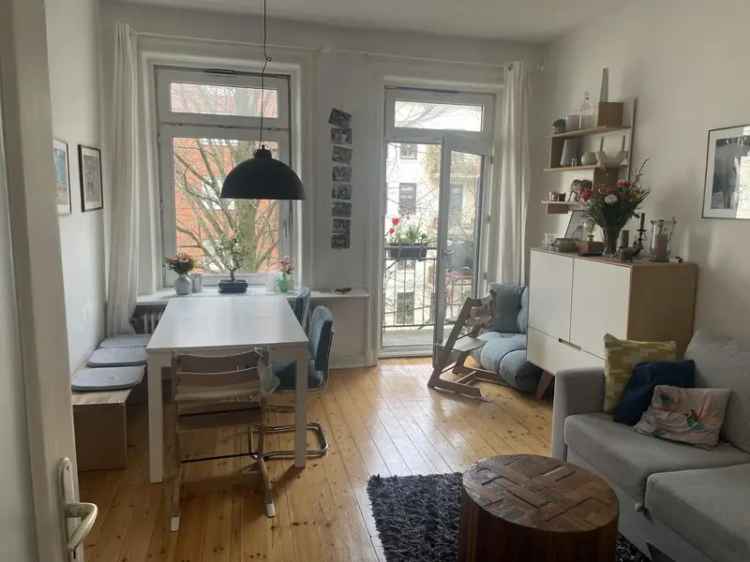 72qm Altbauwohnung Hamburg Nord 2 Zimmer Balkon Dielenboden