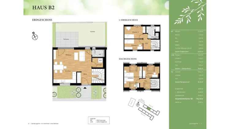 Moderne Townhouses in Berlin mit Terrasse und Garten