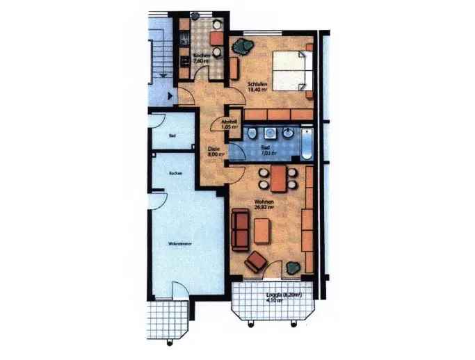 Mieten Wohnung in schöner Lage mit großem Balkon und Stellplatz