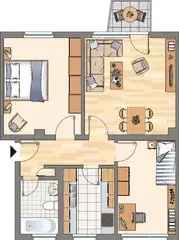 Wohnung (75.0 m²) zur Miete in Dortmund (Damaschkestraße 18, 44141 Dortmund, Germany)